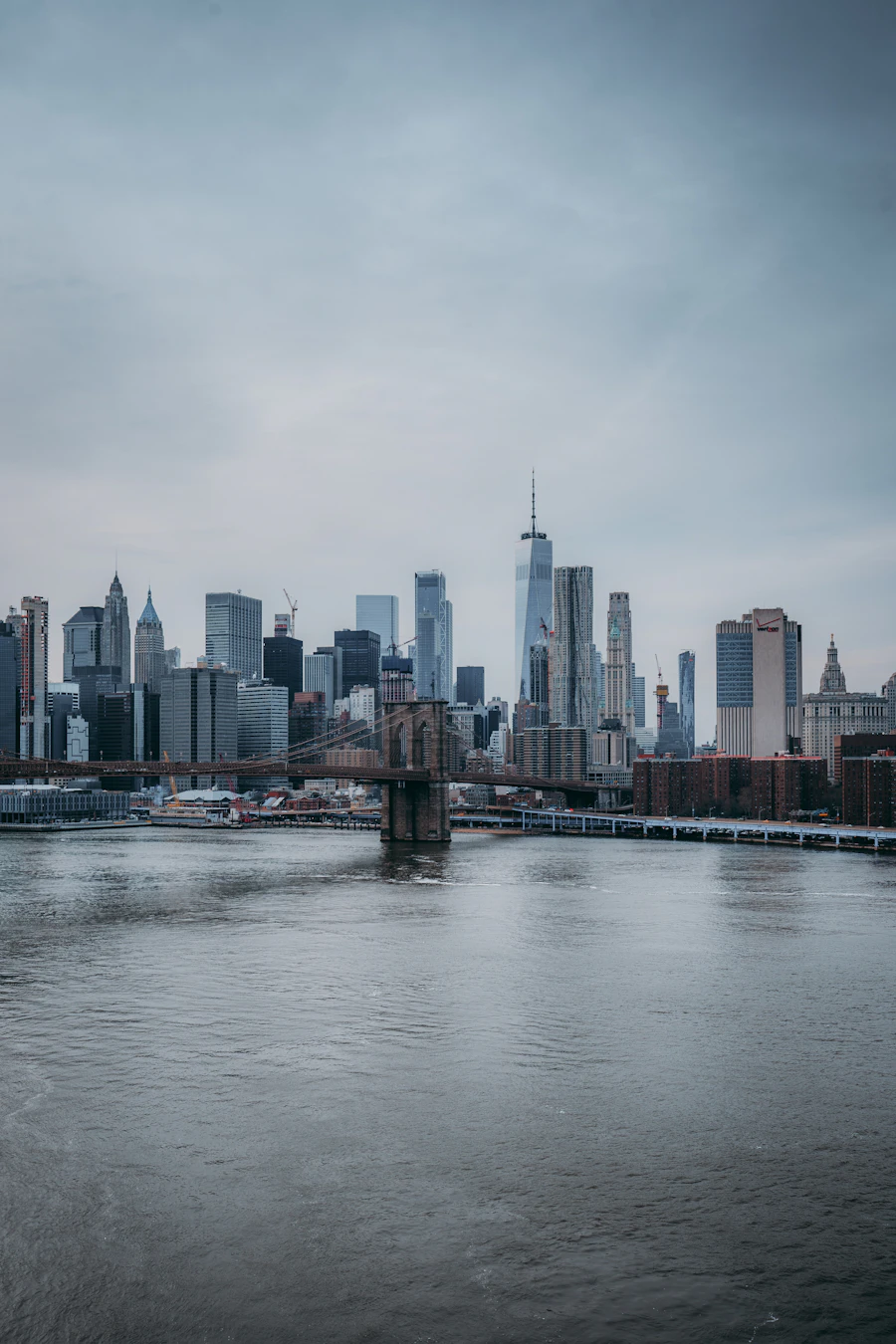 The Brooklyn Bridge and Lower Manhattan waterfront